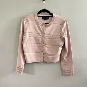 YIGEL AZROUEL Cardigan Tan Nud Color - Crop Medium‎